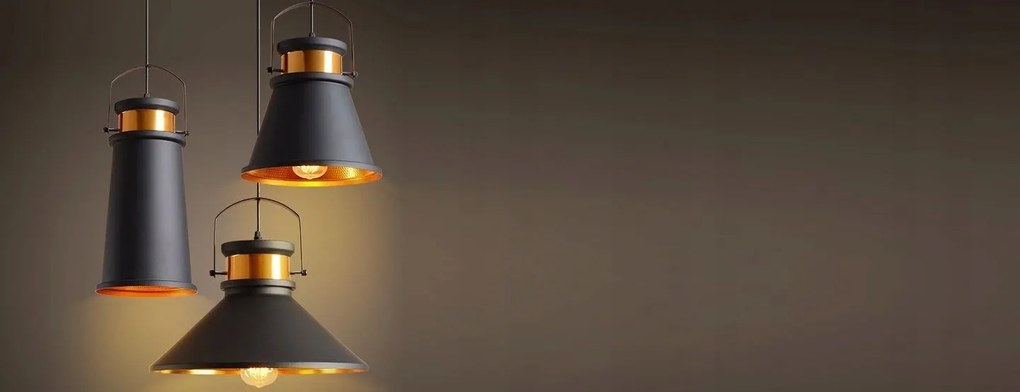 Лампа ASTI AAA APP176-3CP Black/Gold