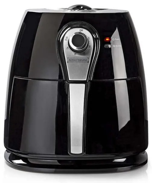 Разопакован: Уред за здравословно готвене Royalty Line RL-AF3.1, 1400W, 3 литра, 5 порции, Горещ въздух, Черен