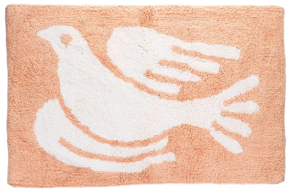 Прасковен килим за баня 50x80 cm White Dove – Rex London