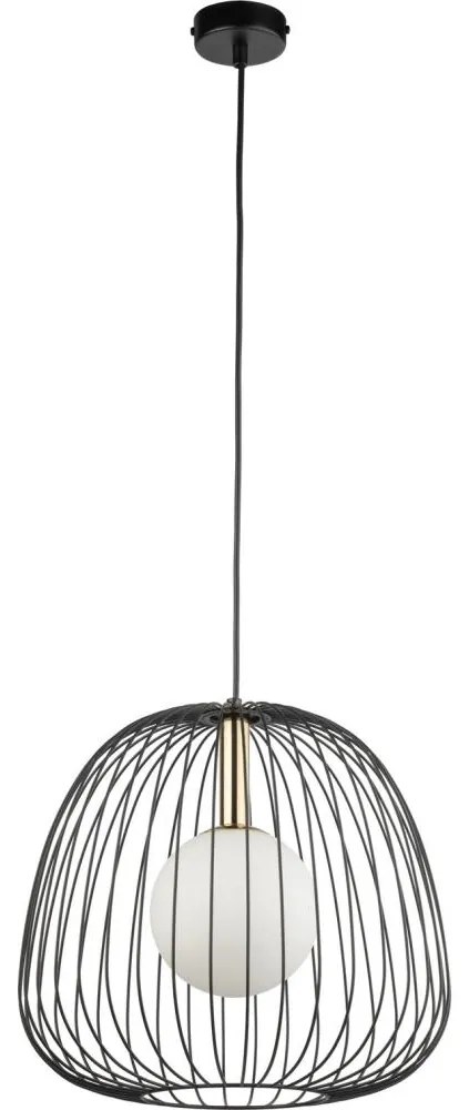 Пендел BELL 1xG9/12W/230V Ø 33 cm черен/златист