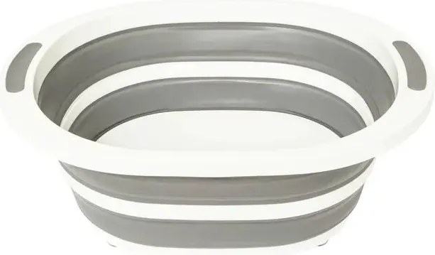 Купа 5five, Сива/Бяла, Сгъваема, 8 l, С тапа