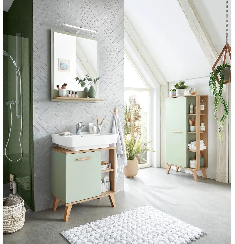 Стенно огледало с рафт 60x75 cm Set 963 - Pelipal