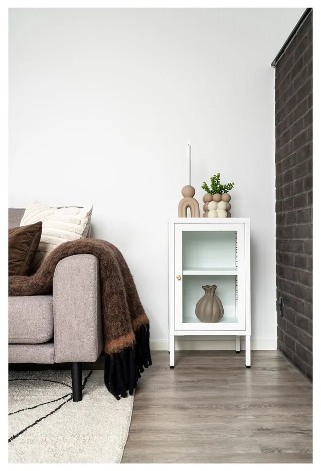 Бял метален шкаф 38x70 cm Dalby - House Nordic