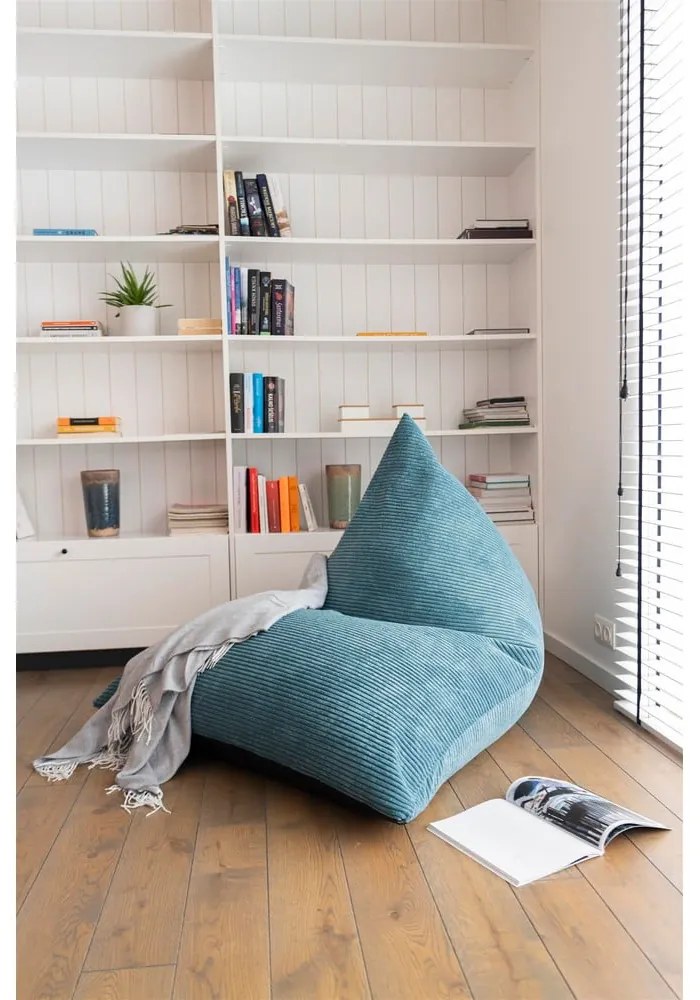 Кремав пуф от рипсено кадифе Razzmatazz – SLOWDOWN