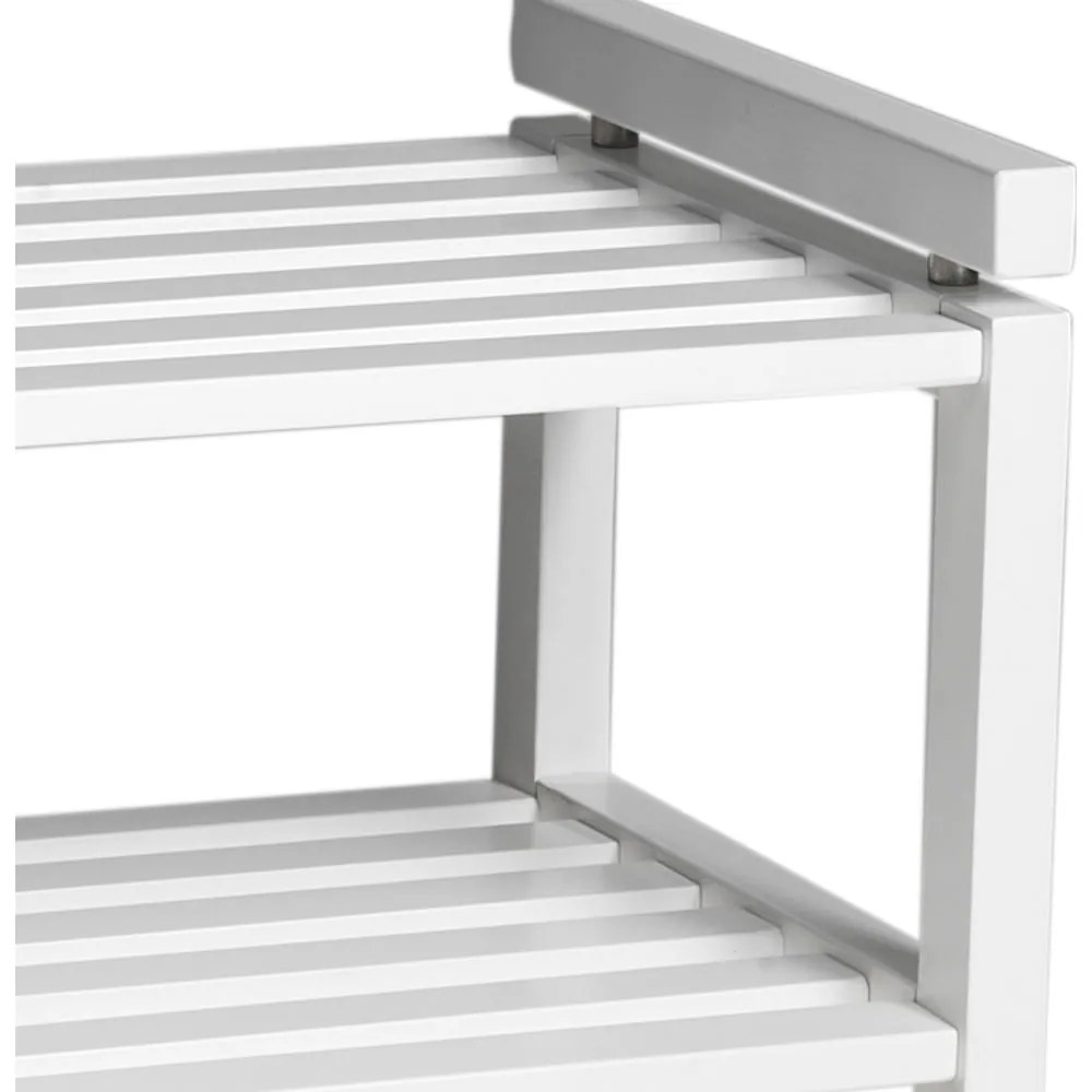 Бяла стойка за обувки от масивна бреза Confetti – Rowico