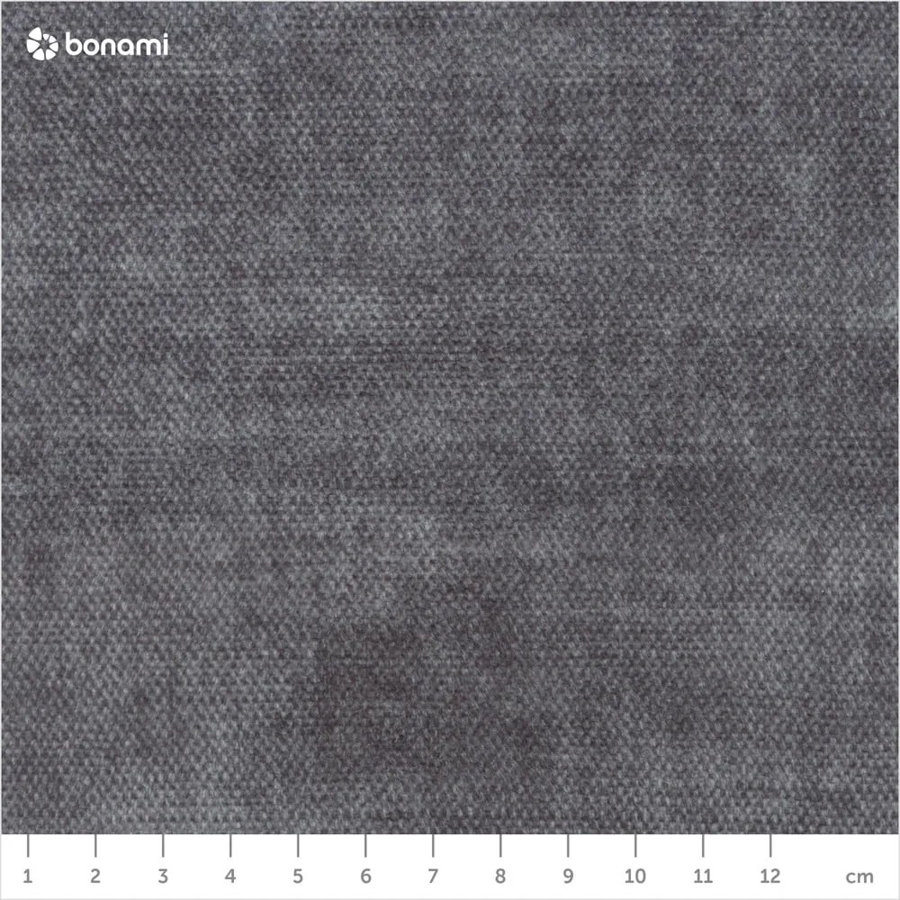 Тъмно сиво тапицирано двойно легло с място за съхранение с решетка 160x200 cm Jade - Bobochic Paris