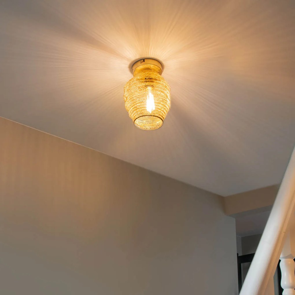 Ориенталски таванен аплик златен - Nidum Bene