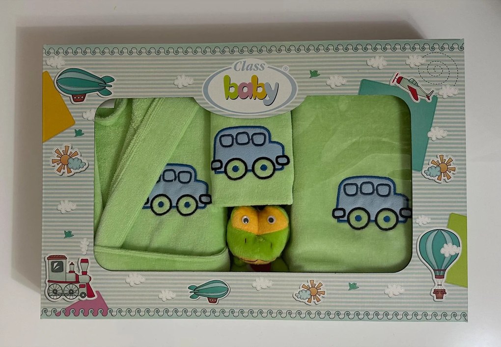 Бебешки комплект за баня от 100% висококачествен памук в 4 части /Bahar textile/