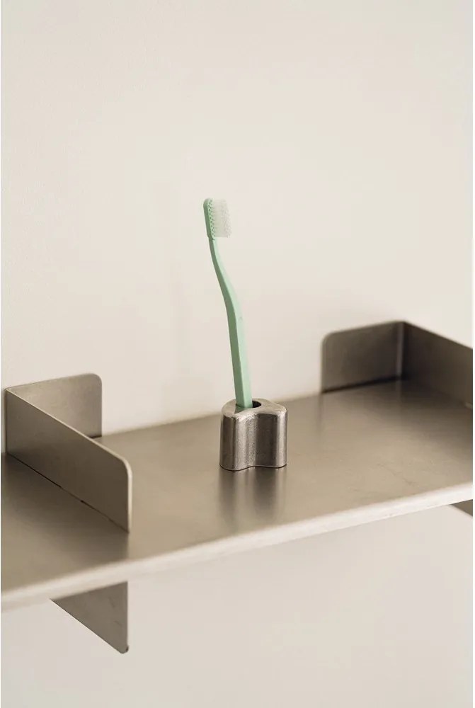Метален държач за четки за зъби в сребрист цвят Mis – noo.ma