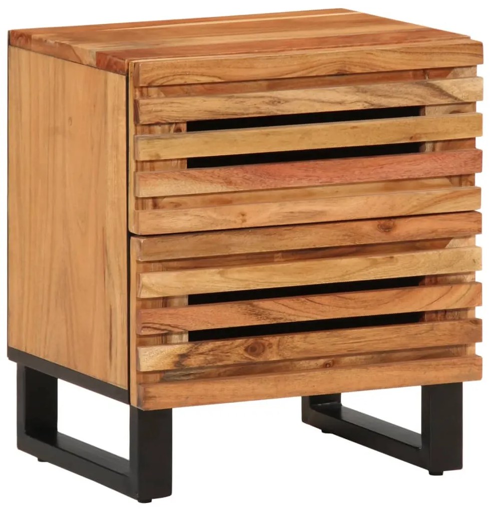 Sonata H Нощно шкафче 40x34x46 см масивна акация