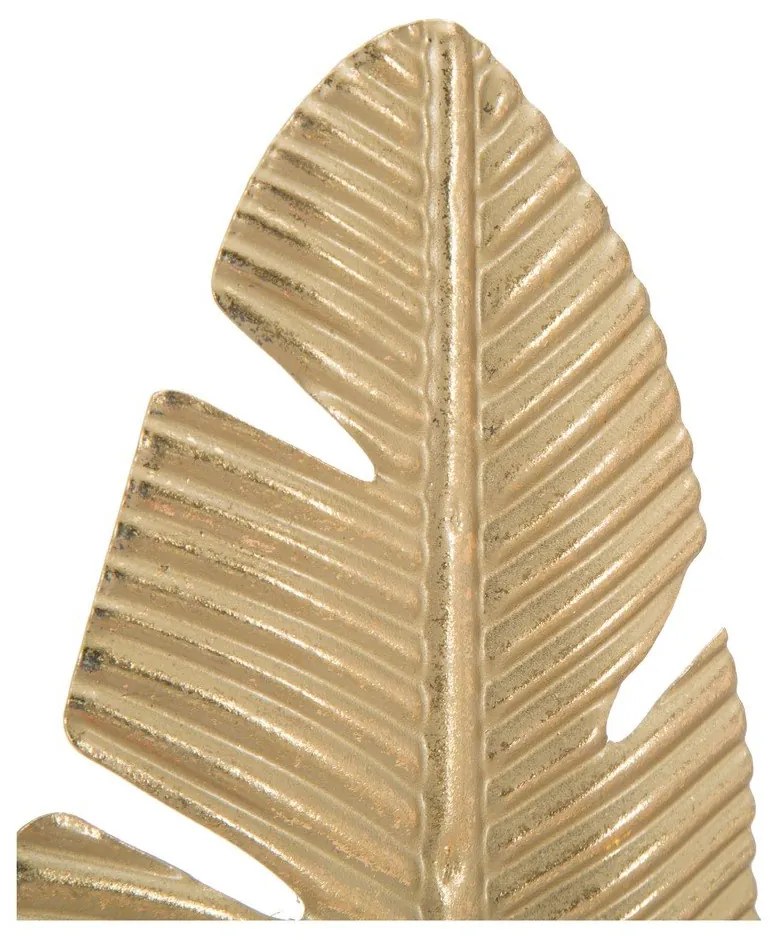 Декоративен свещник в златист цвят Feather, височина 34 cm Glam - Mauro Ferretti