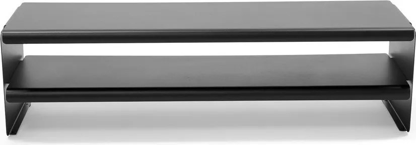 Черна стоманена стойка за обувки 101,5x28x31 cm Linea – Spinder Design