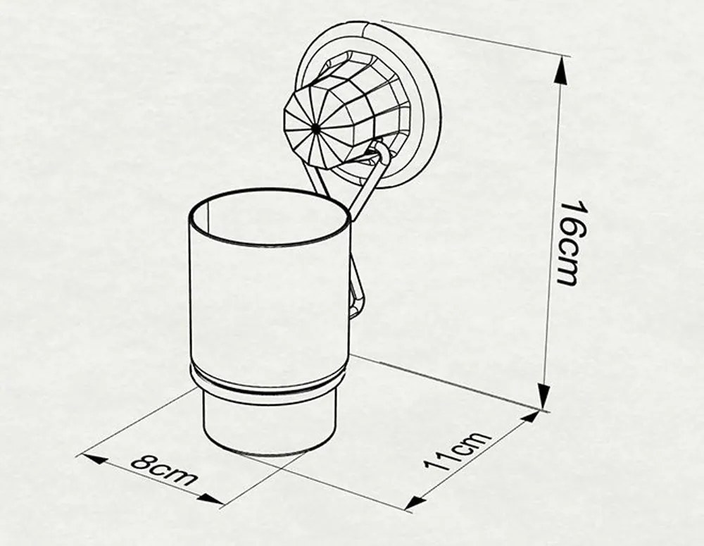 ПОСТАВКА ЗА ЧЕТКА ЗА ЗЪБИ TEKNO TEL DM-274W , вакуум