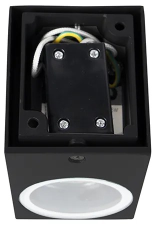 Комплект от 2 модерни стенни лампи черни IP44 - Baleno