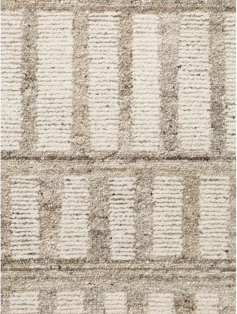 Кремав ръчно изработен вълнен килим 200x300 cm Boho 1.0 Linara – Vikosa