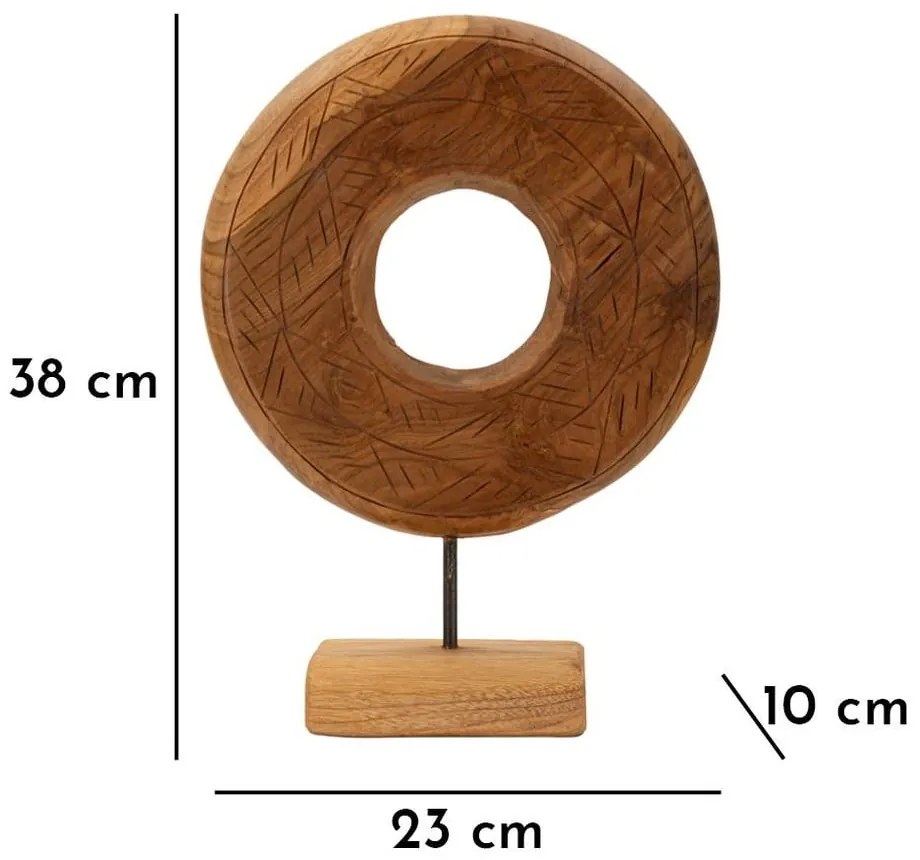 Дървена статуя (височина 38 cm) Dorat – Mauro Ferretti