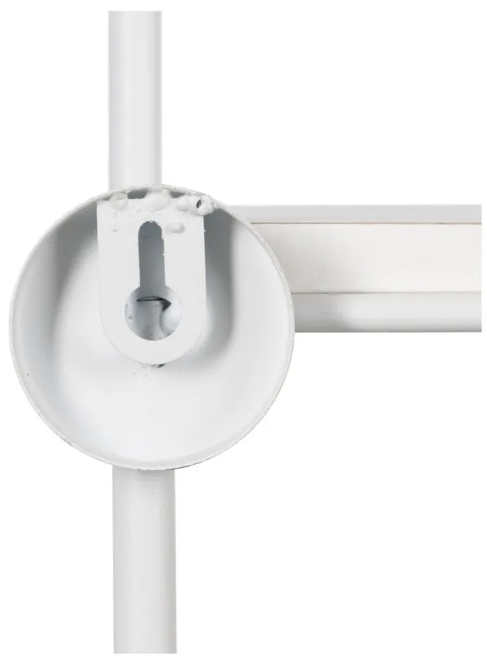 Бял на няколко нива метален стенен рафт 51 cm – Ixia