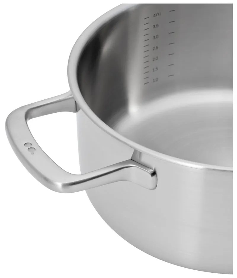 Тенджера от неръждаема стомана с капак подходяща за индукционен котлон 4 l Lucca 3.0 – FABINI