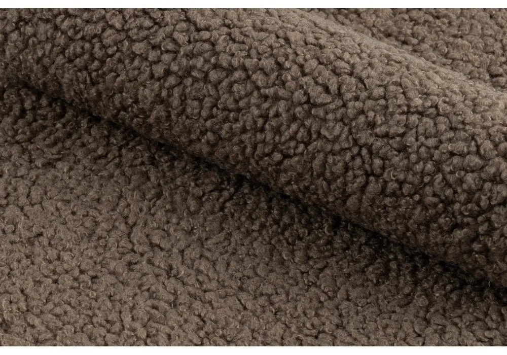 Кафяво кресло от букле Elmont – Actona