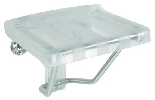 Седалка за душ 38x46 см сребриста