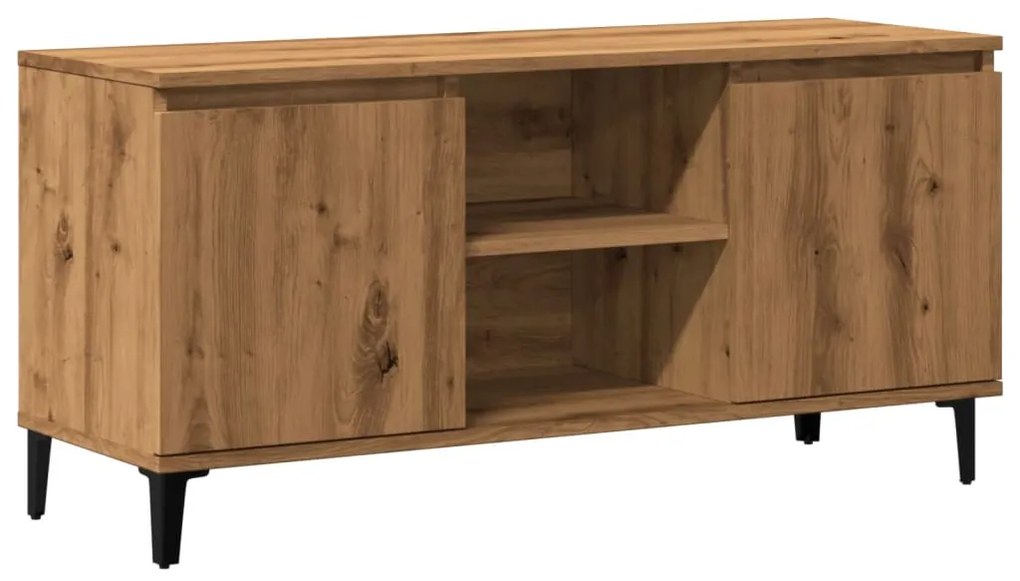 856431 vidaXL ТВ шкаф Artisan Oak 102x35x50 cm Инженерна дървесина