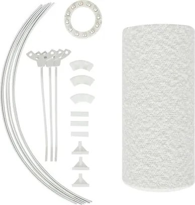Абажур atmosphera Beline, Бял, Букле, Ø40 cm