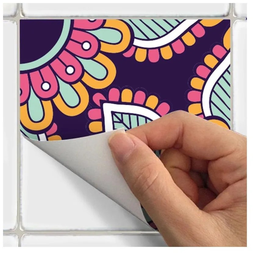 Комплект от 30 стикера за стена Плочки за стена Azulejos , 15 x 15 cm Mariska - Ambiance