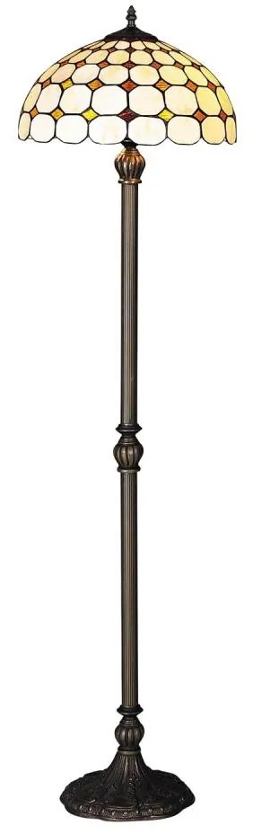 Brilagi - Тифани витражна подова лампа DORAN 2xE27/60W/230V