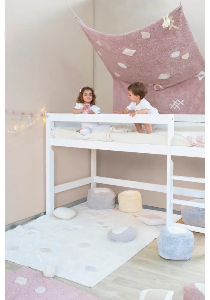 Кремав ръчно изработен памучен детски килим подходящ за пране 140x200 cm Kim – Lorena Canals