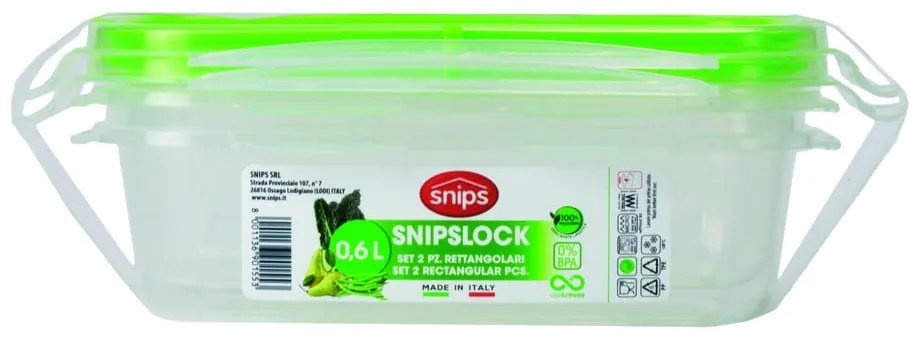 Комплект от 2 кутии за храна , 0,6 л - Snips