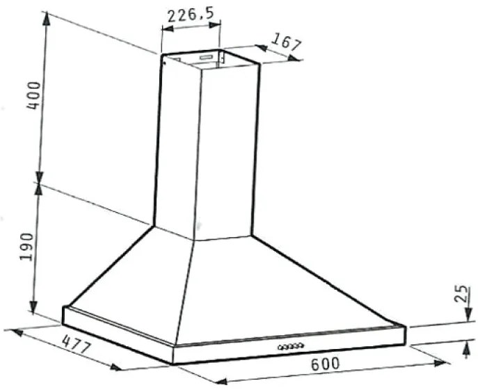 Абсорбатор Maidtec Chimney square basic