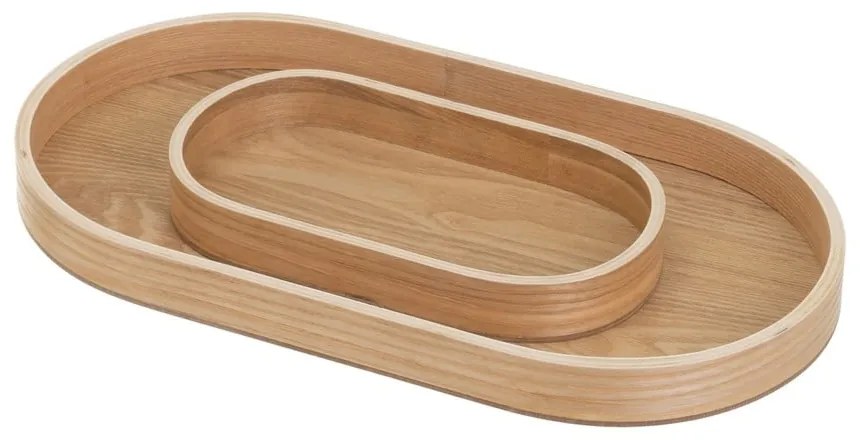 Дървени декоративни подноси 2 бр. 20x37 cm – Casa Selección