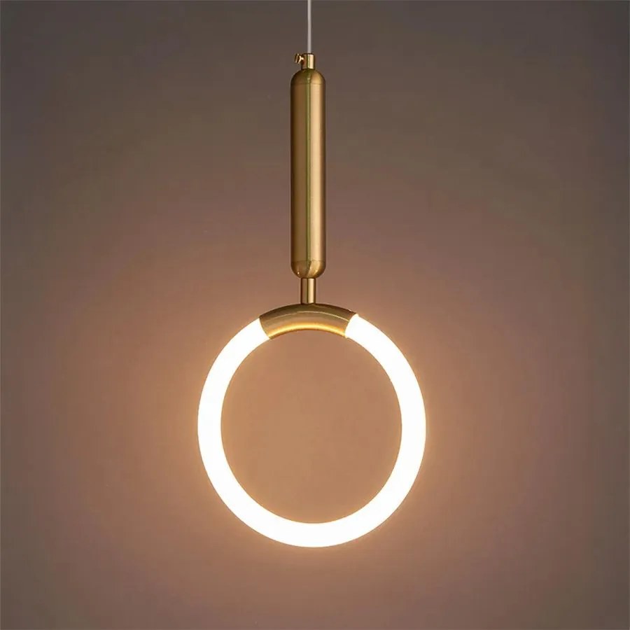 Висяща LED лампа LHJ058-CP1 Brush Gold