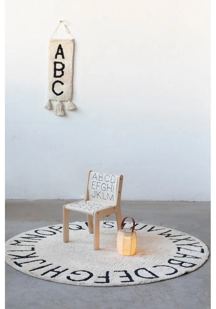 Детски стол в бежов и естествен цвят ABC – Lorena Canals