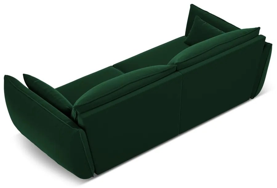 Тъмнозелен кадифен диван 208 cm Vanda – Mazzini Sofas