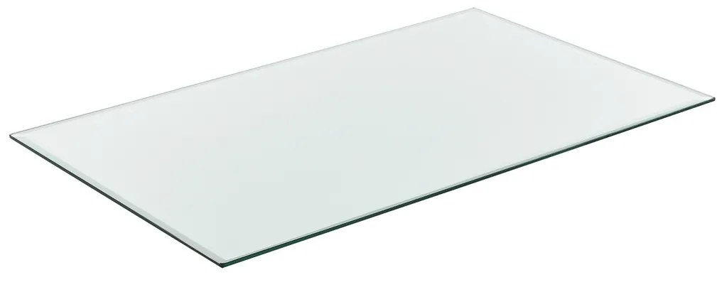 Стъклен плот за маса или камина, защитно стъкло, 1000 x 620 mm