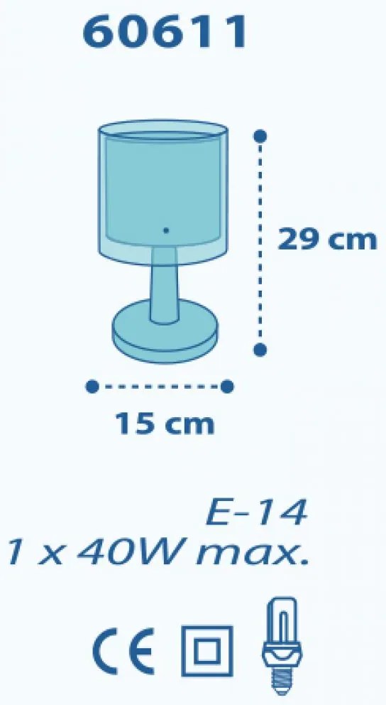 Нощно шкафче Лампа Ango Police