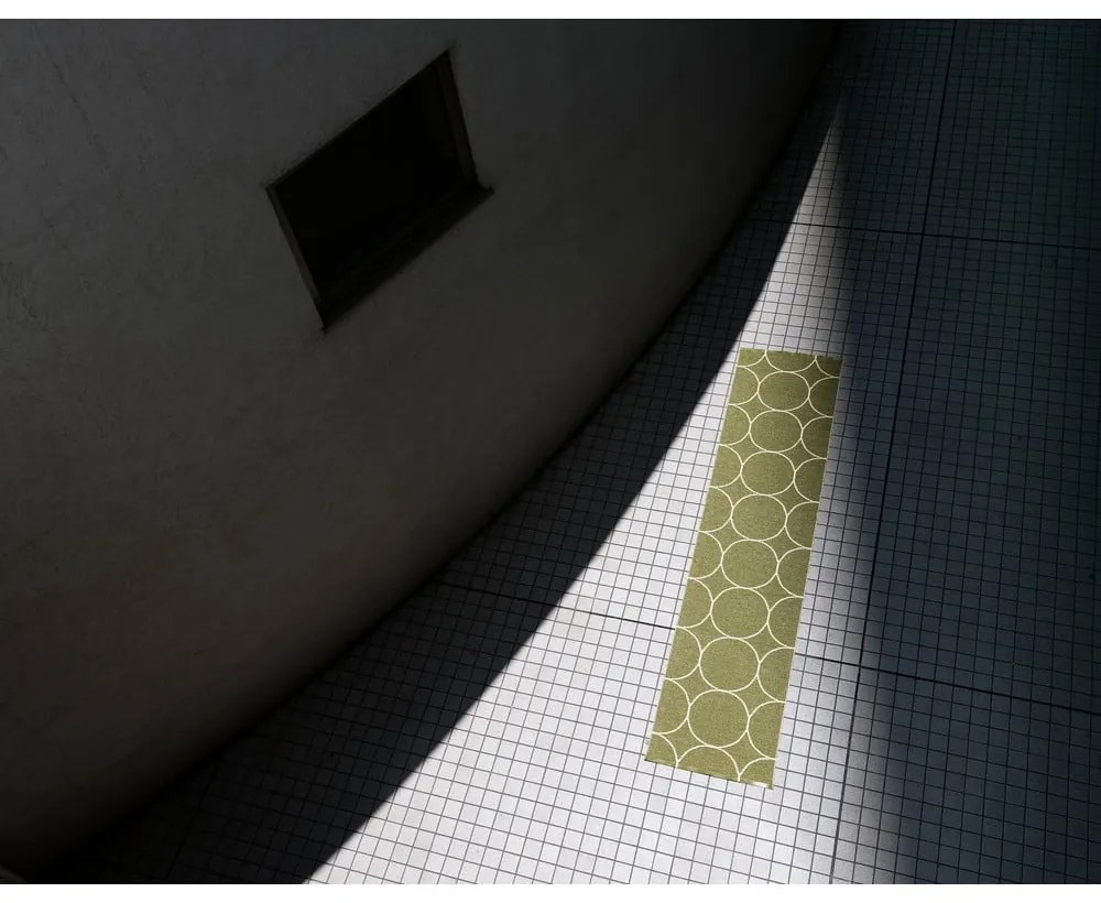 Тъмнозелен килим за открито и закрито 70x100 cm Boo Dark Olive – Pappelina