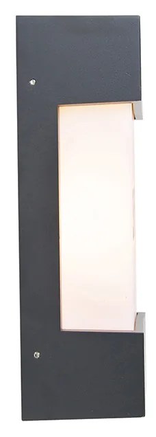 Модерен външен стенен аплик тъмно сив IP44 - Tide