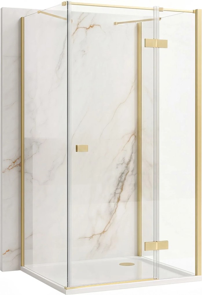 Душ кабина Rea Atlas 100x80 Brush Gold