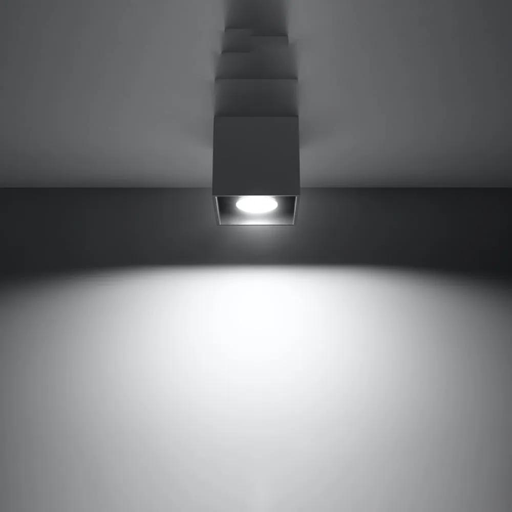 Тъмносив прожектор 10x10 cm Geo – Nice Lamps