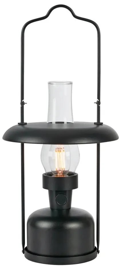 Markslöjd 108893-LED Димируема зареждаема лампа FANOS LED/2,5W/3,7V 4000 mAh IP44 черна