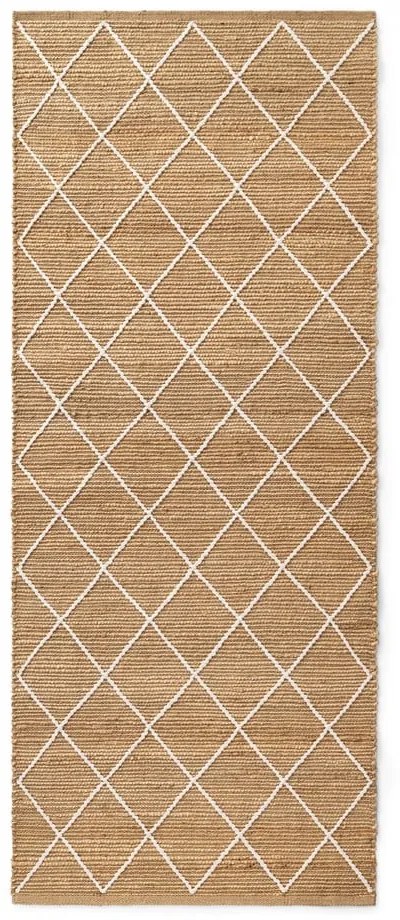 Ръчно изработена ютена пътека в естествен цвят 80x200 cm Kunu – Hanse Home