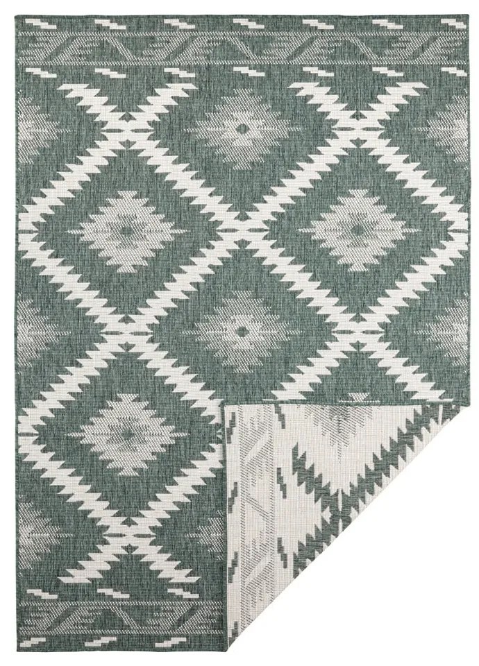 Зелен и кремав килим на открито , 230 x 160 cm Malibu - NORTHRUGS