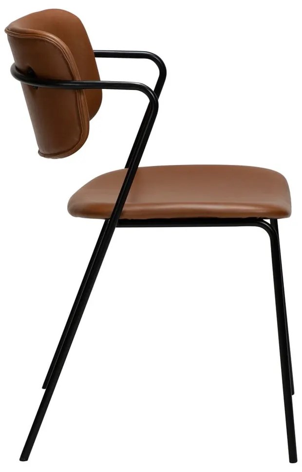 Кафяв стол от изкуствена кожа Zed - DAN-FORM Denmark