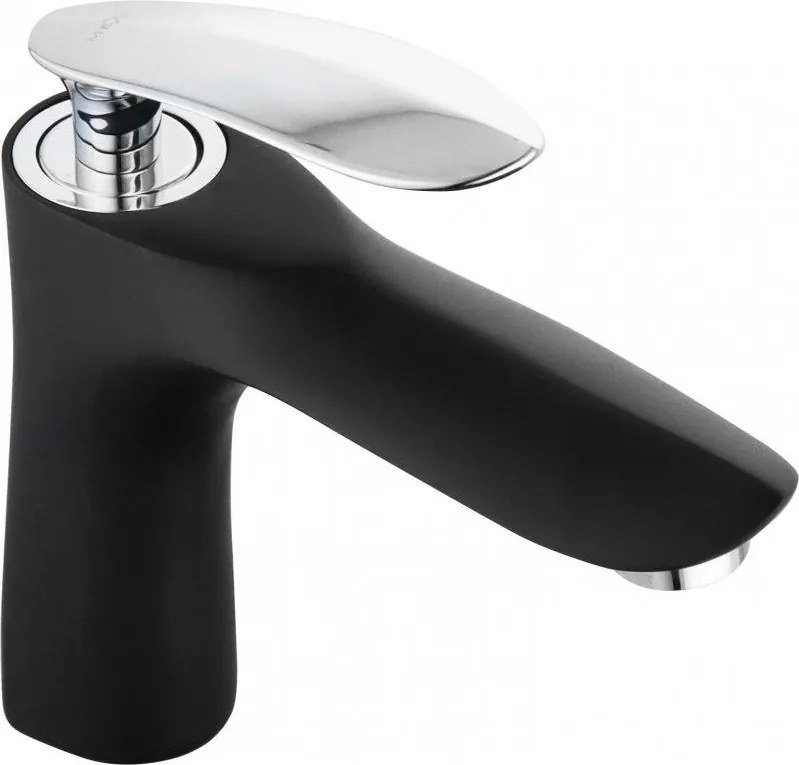 Mexen Lily смесител за мивка, черен/хром - 73600-17