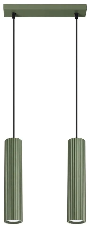 Зелено висящо осветително тяло Gleam – Sollux