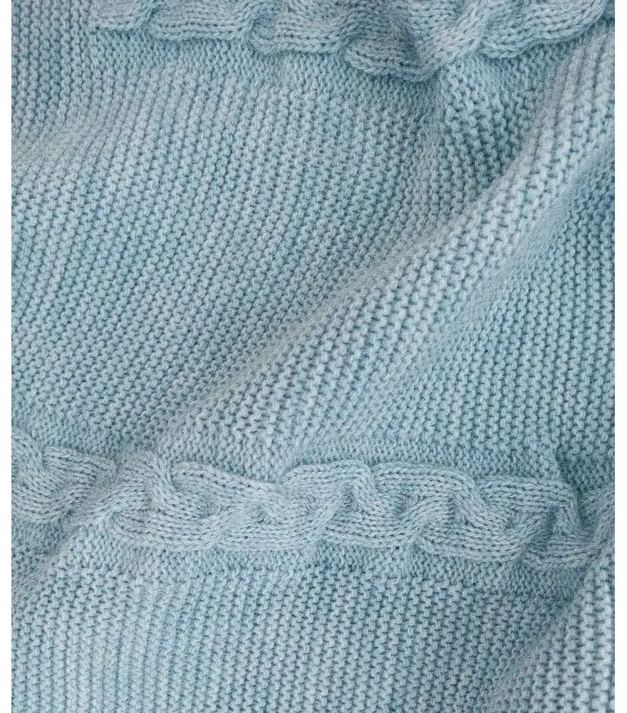 Синьо покривало за легло 200x220 cm Trenza – Oyo Concept