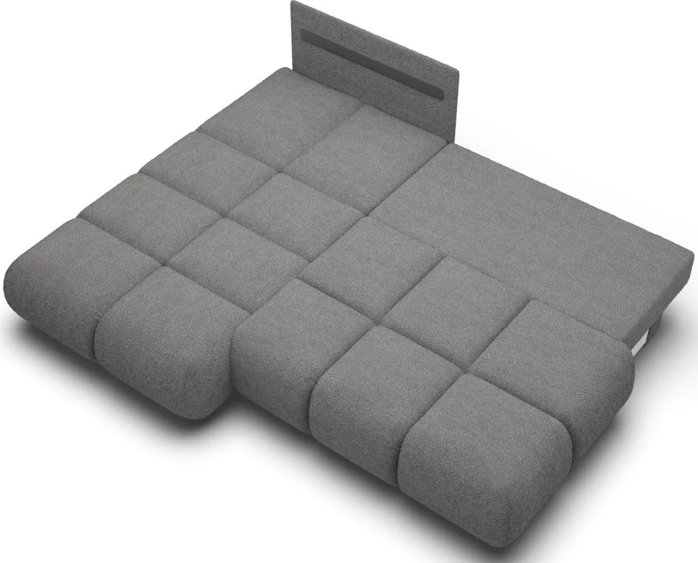 Ъглов Диван Лимо - Тъмно Сив - Десен