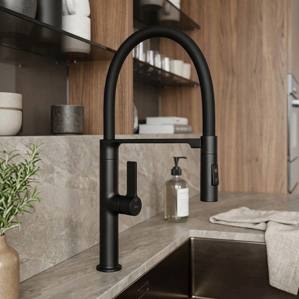 Смесител за кухня REA Lago Black
